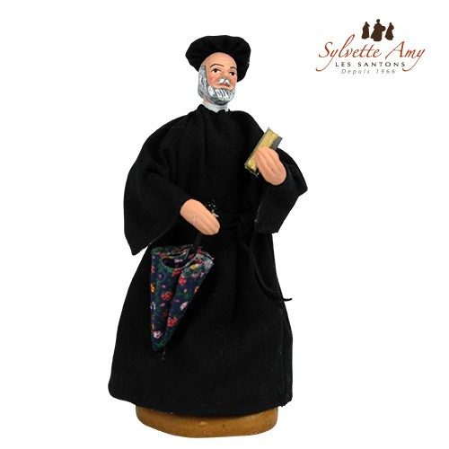 Le Curé - Collection Santons Habillés 15 cm Sylvette Amy