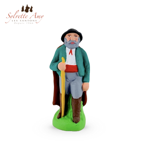 Santon Berger Droit 7cm - Collection Santons de Crèche Sylvette Amy
