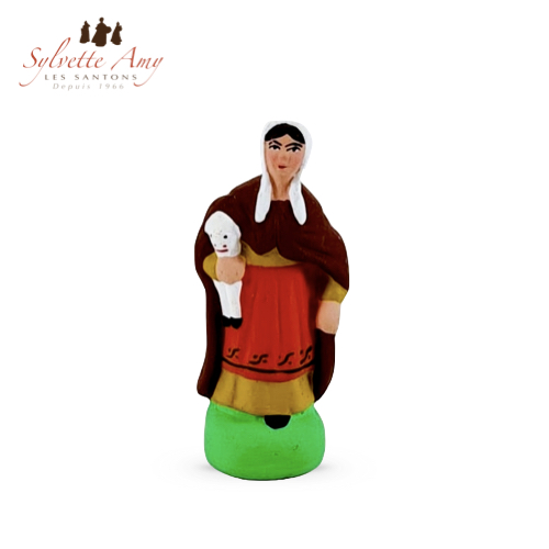 Santon Bergère 7cm - Collection Santons de Crèche - Sylvette Amy