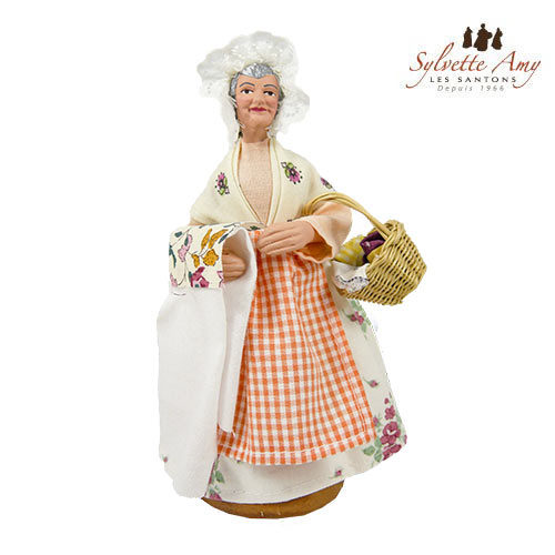 La Blanchisseuse - Collection Santons Habillés 15 cm Sylvette Amy