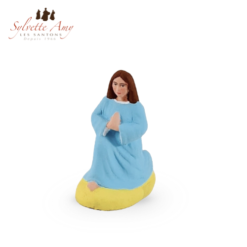 Santon Vierge Marie 7cm - Colllection Santons de crèche Sylvette Amy
