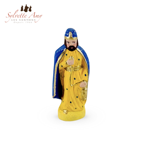 Santon Crèche Roi Bleu - Collection Santons 7cm Sylvette Amy