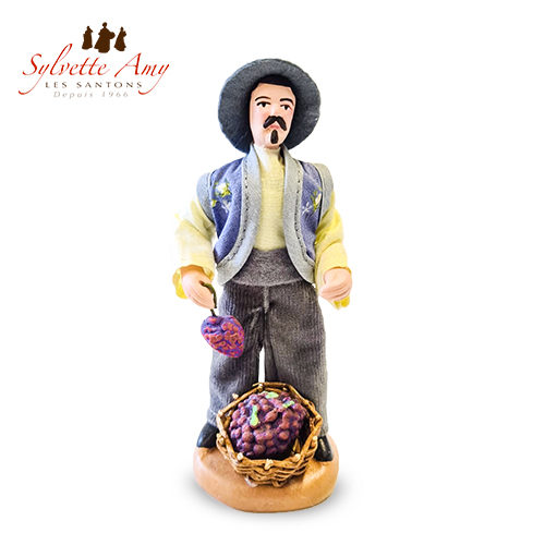 Le Vigneron - Collection Santons Habillés 15 cm Sylvette Amy