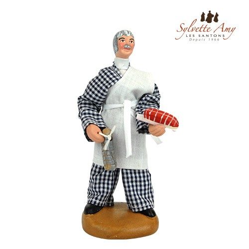 Le Boucher - Collection Santons Habillés 15 cm - Sylvette Amy