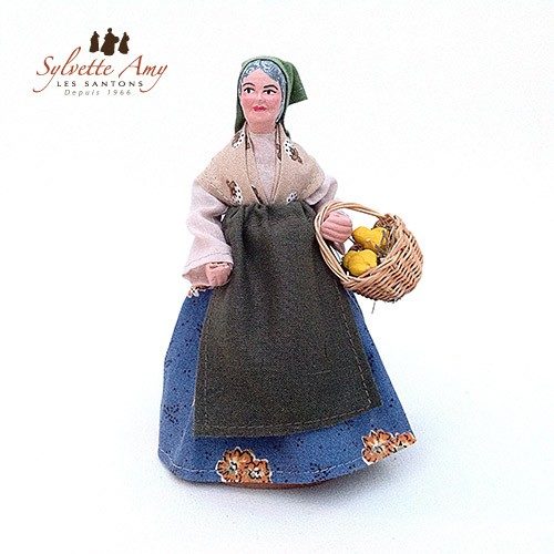 La Fermière - Collection Santons Habillés 15 cm - Sylvette Amy