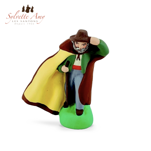 Santon Berger Cape 7cm - Collection Santons de Crèche - Sylvette Amy