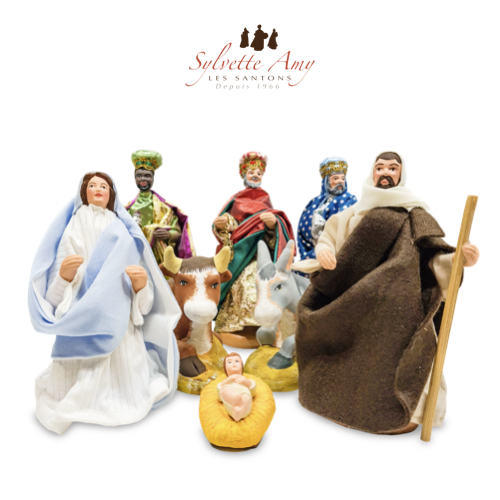 La Nativité Complète - Santons 15 cm Sylvette Amy