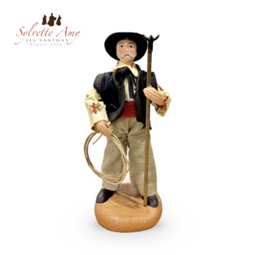 Santon Le Gardian Collection Santons Habillés 15 cm - Santons Sylvette Amy
