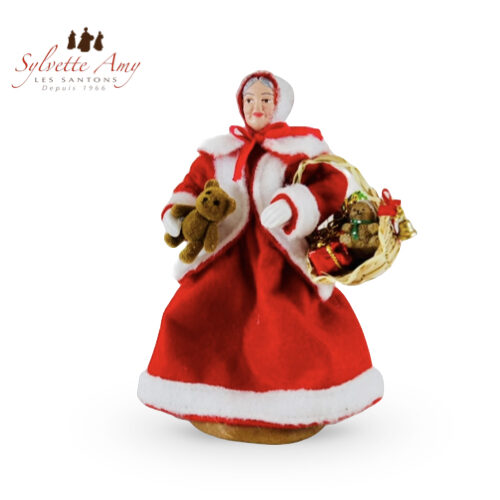 Santon Mère Noël - Collection Santons Habillés 15 cm Sylvette Amy