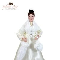 L'arlésienne en Robe Blanche - Collection Santons 25cm Sylvette Amy Aubagne
