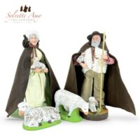 Bergère - Berger - Mouton Couché et Mouton Debout - Santons 25cm Sylvette Amy Aubagne