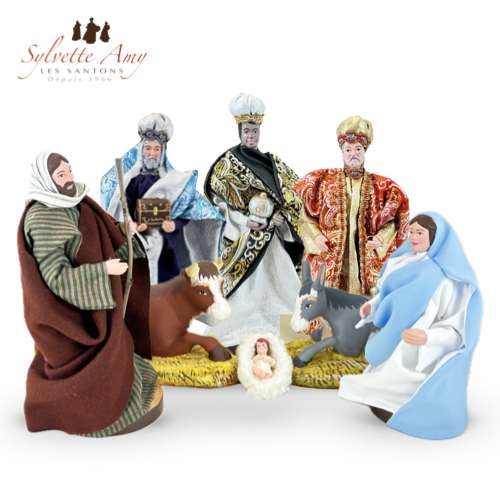 Sainte Famille - Santons Habillés 25 cm - Sylvette Amy