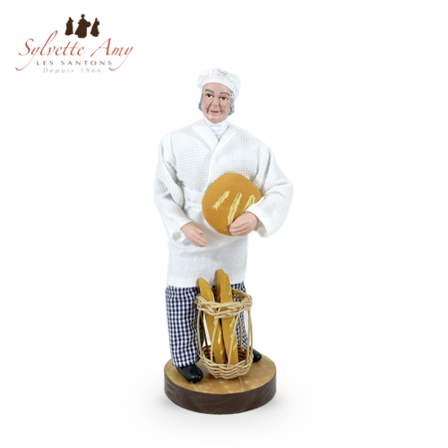 Santons Le Boulanger - Santons Habillés 25 cm Sylvette Amy Aubagne
