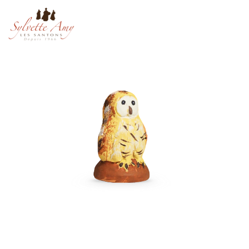 Santon La Chouette - Collection Santons de crèche 7cm - Sylvette Amy