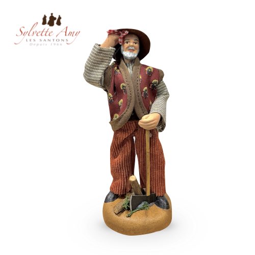 Le Bûcheron - Collection Santons Habillés 15 cm - Santons Sylvette Amy