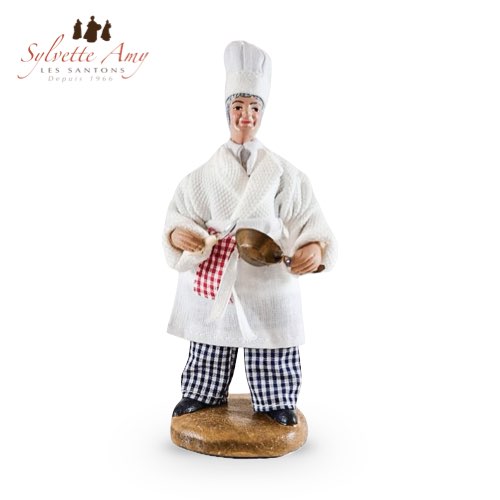 Le Cuisinier - Collection Santons Habillés 15 cm - Sylvette Amy